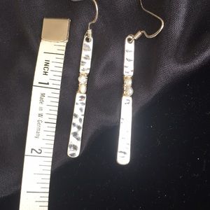 Artisan created; Stunning Silver & pearl earrings